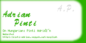 adrian pinti business card